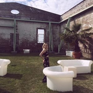 Black Floral Cutout Jumpsuit from Planet Blue